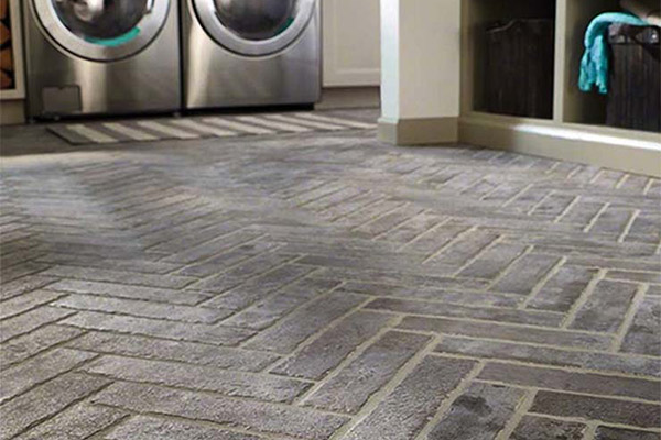Picture showing Porcelain tile in a laundry room